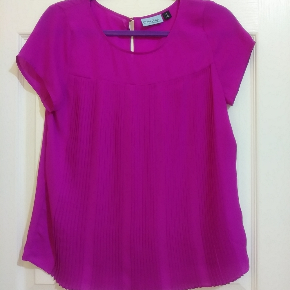 CYNTHIA ROWLEY Fuchsia blouse